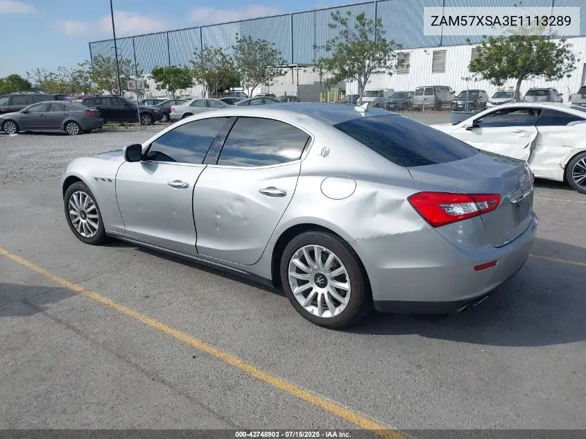 2014 Maserati Ghibli VIN: ZAM57XSA3E1113289 Lot: 42748903