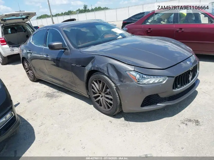 2014 Maserati Ghibli S Q4 VIN: ZAM57RTA9E1106664 Lot: 42768113