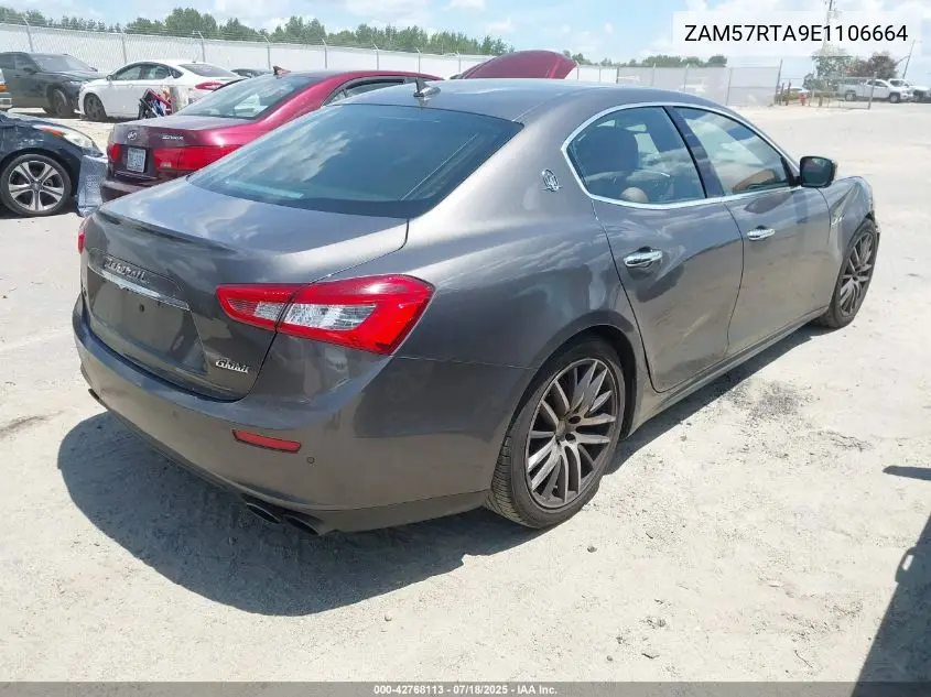 2014 Maserati Ghibli S Q4 VIN: ZAM57RTA9E1106664 Lot: 42768113