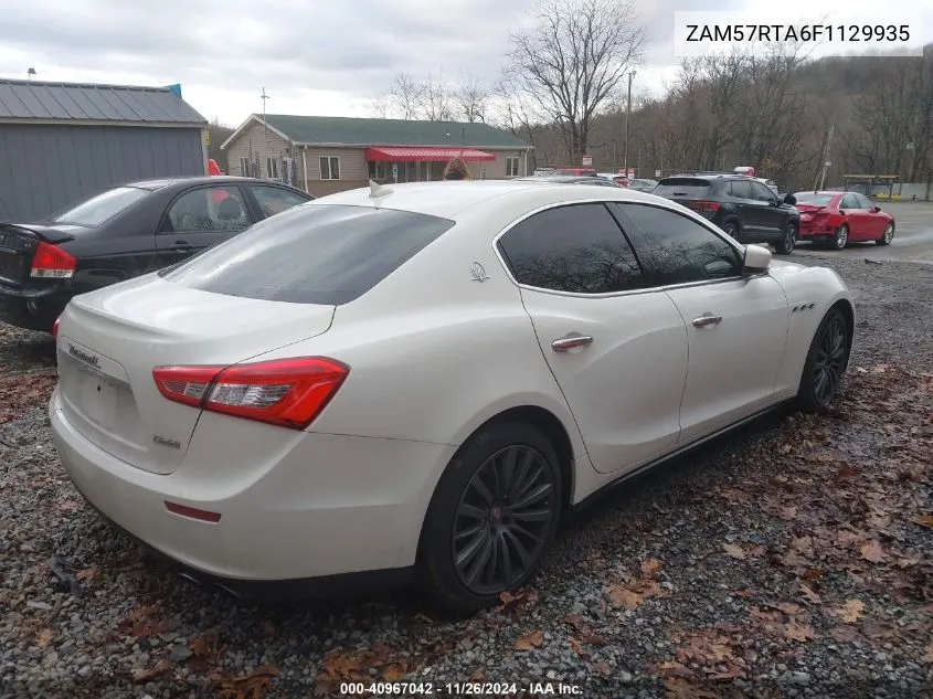 2015 Maserati Ghibli S Q4 VIN: ZAM57RTA6F1129935 Lot: 40967042