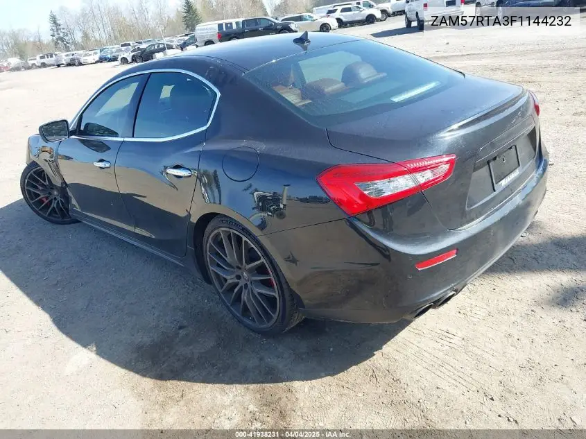 2015 Maserati Ghibli S Q4 VIN: ZAM57RTA3F1144232 Lot: 41938231