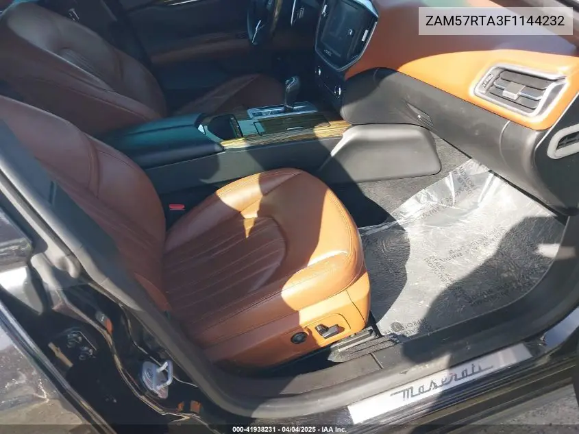 2015 Maserati Ghibli S Q4 VIN: ZAM57RTA3F1144232 Lot: 41938231