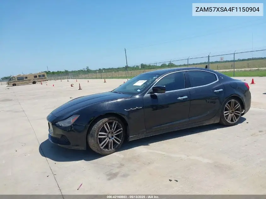 2015 Maserati Ghibli VIN: ZAM57XSA4F1150904 Lot: 42160883