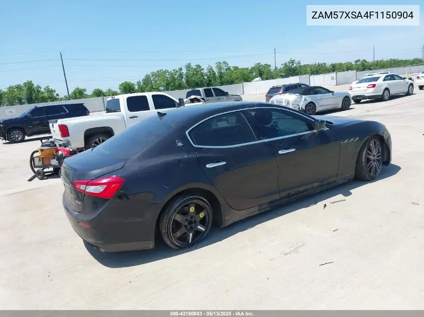 2015 Maserati Ghibli VIN: ZAM57XSA4F1150904 Lot: 42160883