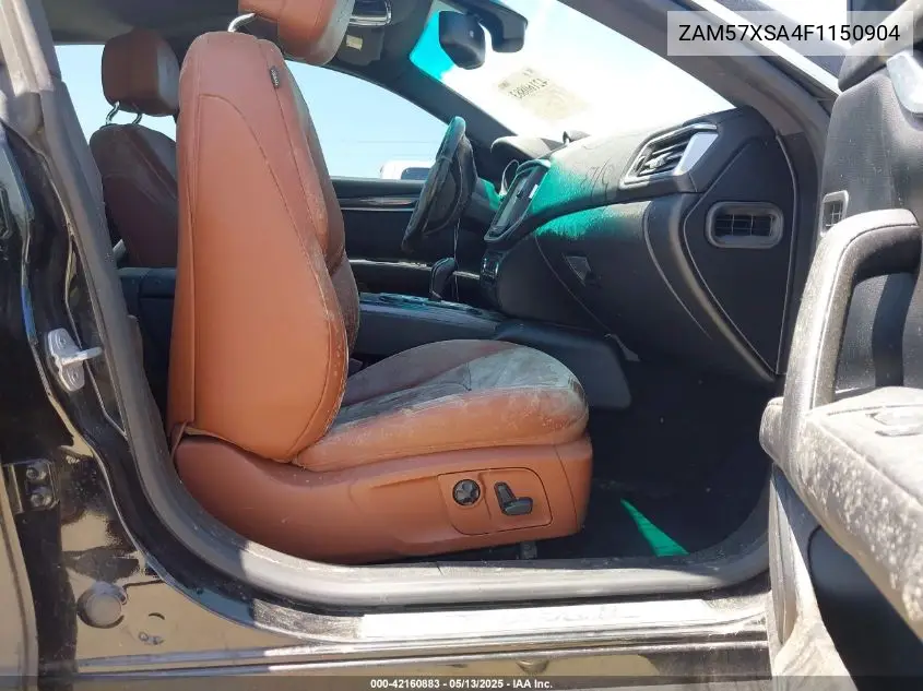 2015 Maserati Ghibli VIN: ZAM57XSA4F1150904 Lot: 42160883