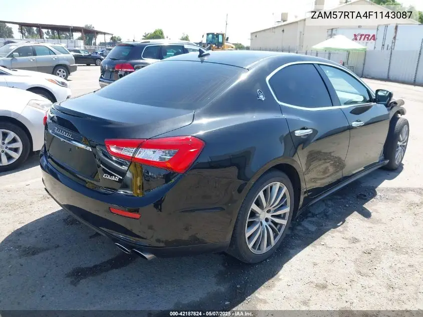 2015 Maserati Ghibli S Q4 VIN: ZAM57RTA4F1143087 Lot: 42187824