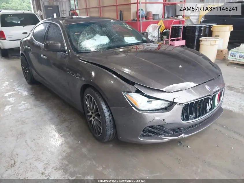 2015 Maserati Ghibli S Q4 VIN: ZAM57RTA3F1146241 Lot: 42251953
