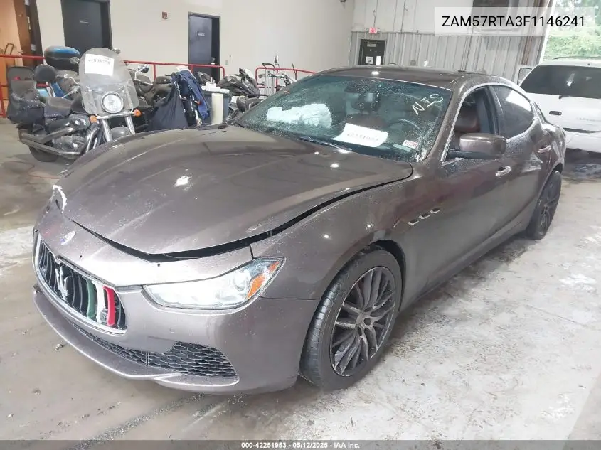 2015 Maserati Ghibli S Q4 VIN: ZAM57RTA3F1146241 Lot: 42251953