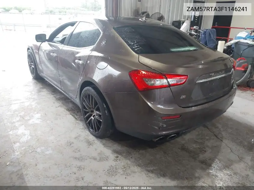 2015 Maserati Ghibli S Q4 VIN: ZAM57RTA3F1146241 Lot: 42251953