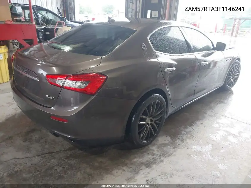 2015 Maserati Ghibli S Q4 VIN: ZAM57RTA3F1146241 Lot: 42251953
