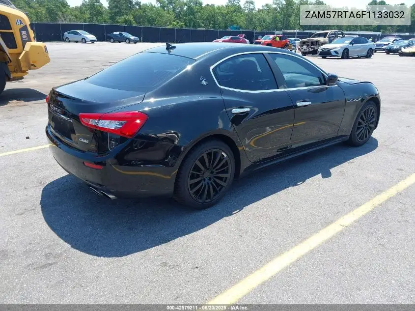 2015 Maserati Ghibli S Q4 VIN: ZAM57RTA6F1133032 Lot: 42579211