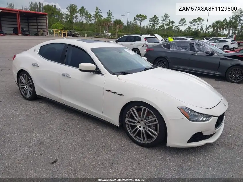 2015 Maserati Ghibli VIN: ZAM57XSA8F1129800 Lot: 42583422