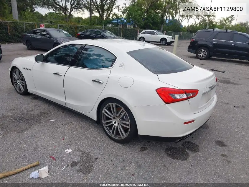 2015 Maserati Ghibli VIN: ZAM57XSA8F1129800 Lot: 42583422