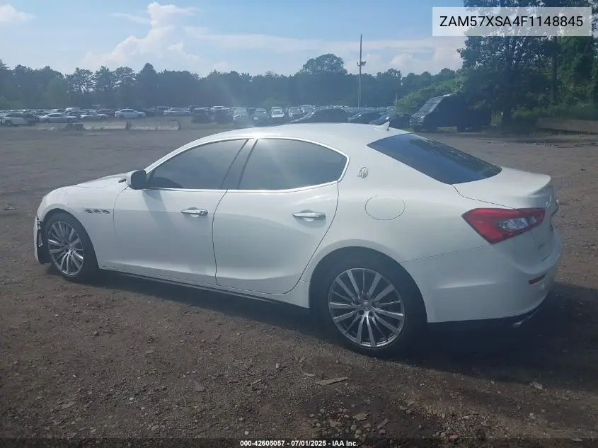2015 Maserati Ghibli VIN: ZAM57XSA4F1148845 Lot: 42605057