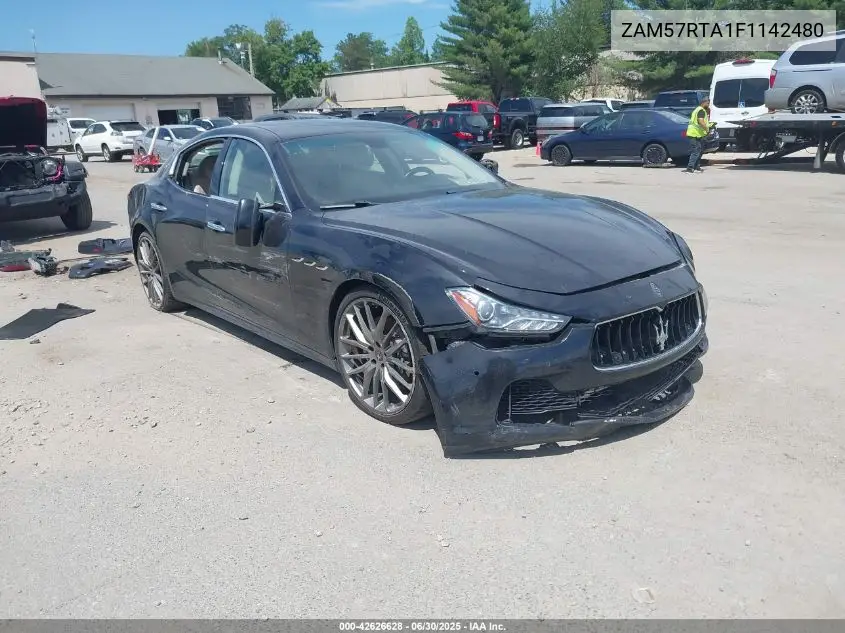 2015 Maserati Ghibli S Q4 VIN: ZAM57RTA1F1142480 Lot: 42626628