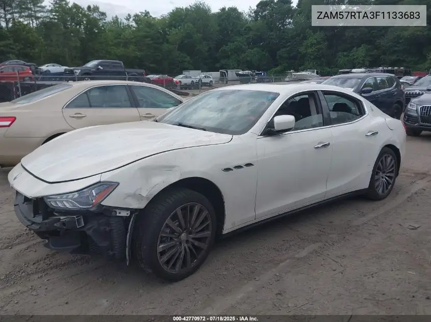 2015 Maserati Ghibli S Q4 VIN: ZAM57RTA3F1133683 Lot: 42770972