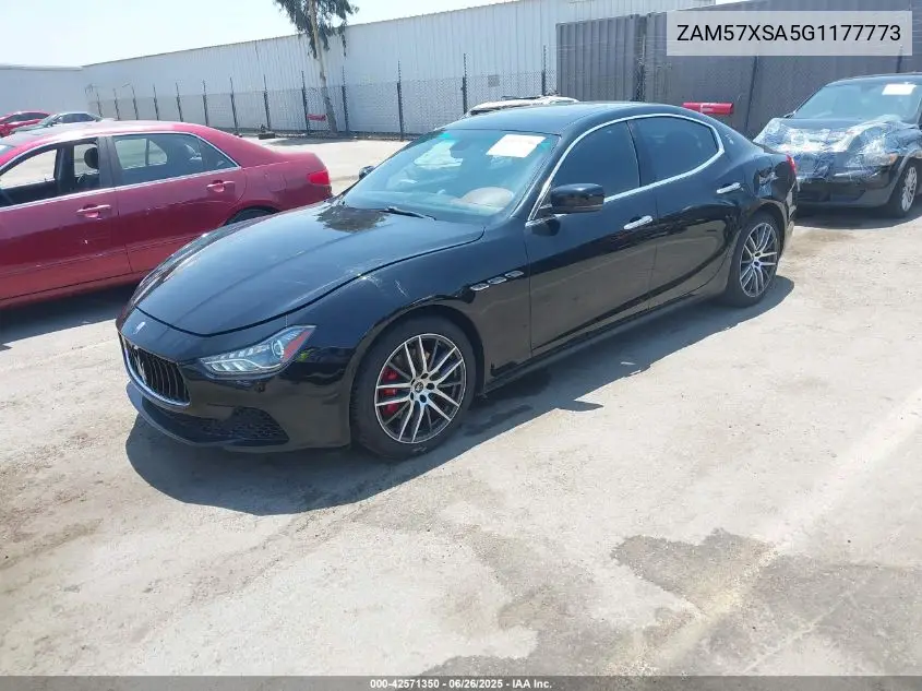 2016 Maserati Ghibli VIN: ZAM57XSA5G1177773 Lot: 42571350