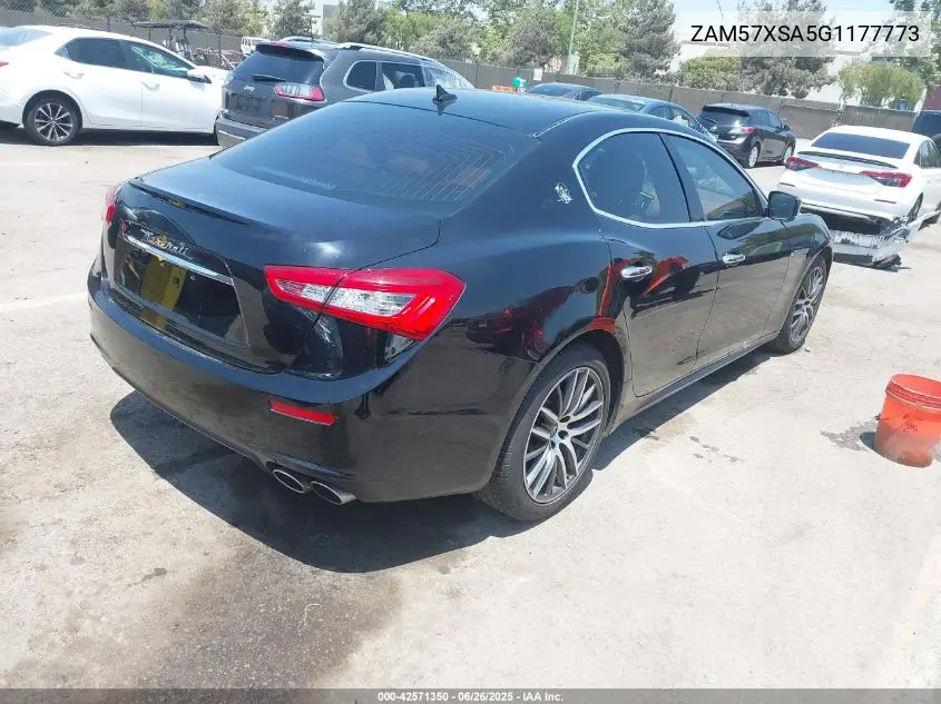 2016 Maserati Ghibli VIN: ZAM57XSA5G1177773 Lot: 42571350