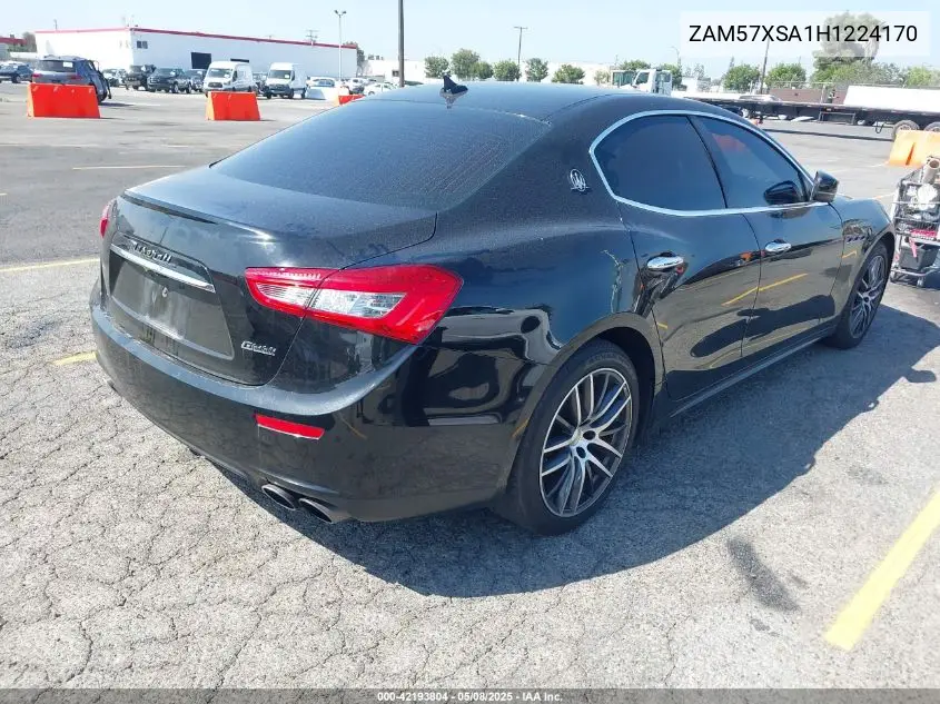2017 Maserati Ghibli VIN: ZAM57XSA1H1224170 Lot: 42193804
