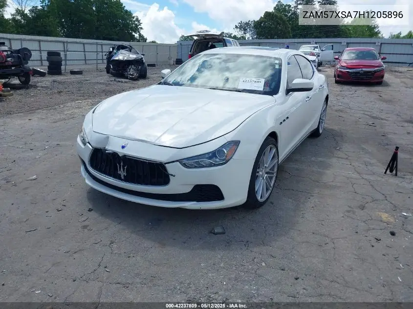 2017 Maserati Ghibli VIN: ZAM57XSA7H1205896 Lot: 42237809