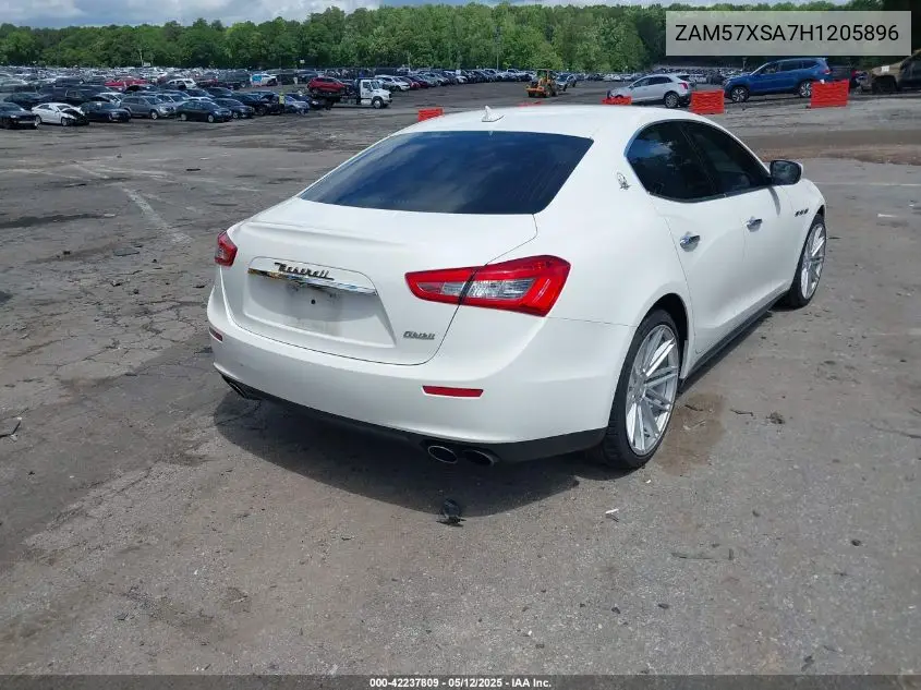 2017 Maserati Ghibli VIN: ZAM57XSA7H1205896 Lot: 42237809