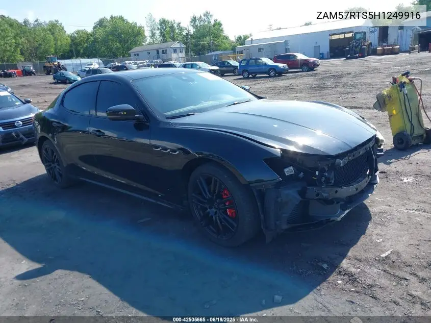 2017 Maserati Ghibli S Q4 VIN: ZAM57RTS5H1249916 Lot: 42505665