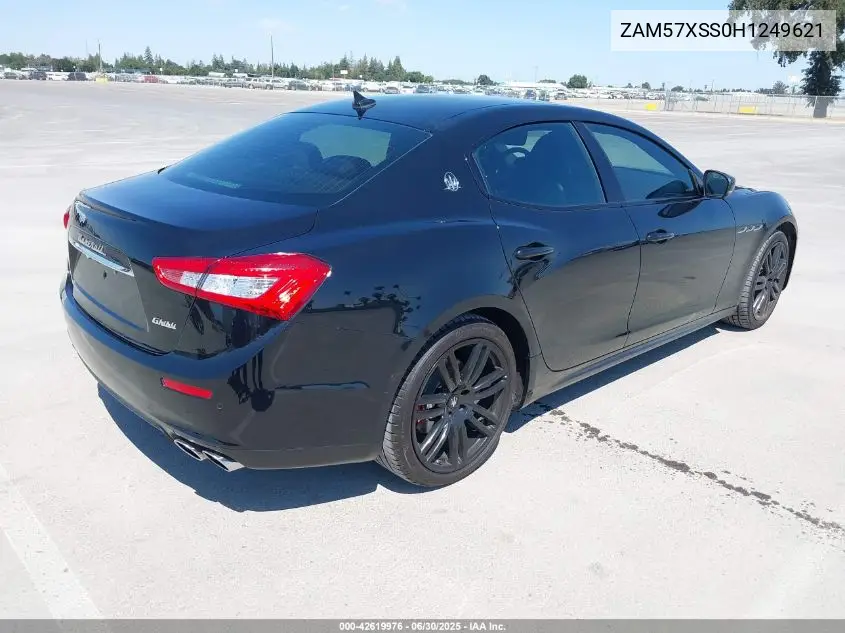 2017 Maserati Ghibli VIN: ZAM57XSS0H1249621 Lot: 42619976