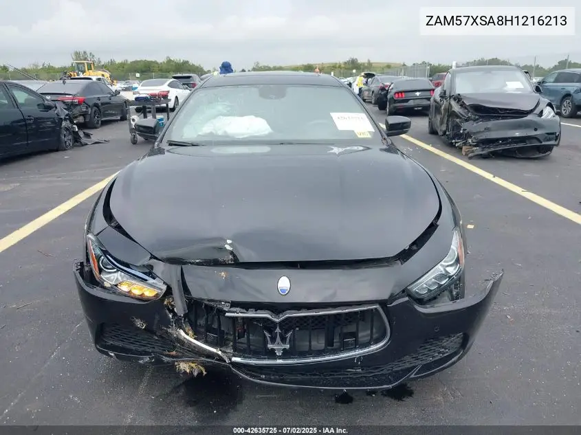 2017 Maserati Ghibli VIN: ZAM57XSA8H1216213 Lot: 42635725