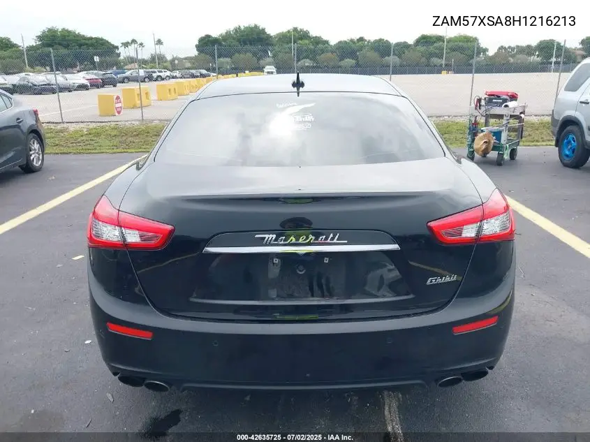 2017 Maserati Ghibli VIN: ZAM57XSA8H1216213 Lot: 42635725