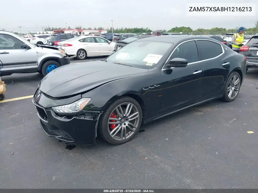 2017 Maserati Ghibli VIN: ZAM57XSA8H1216213 Lot: 42635725