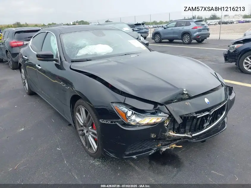 2017 Maserati Ghibli VIN: ZAM57XSA8H1216213 Lot: 42635725