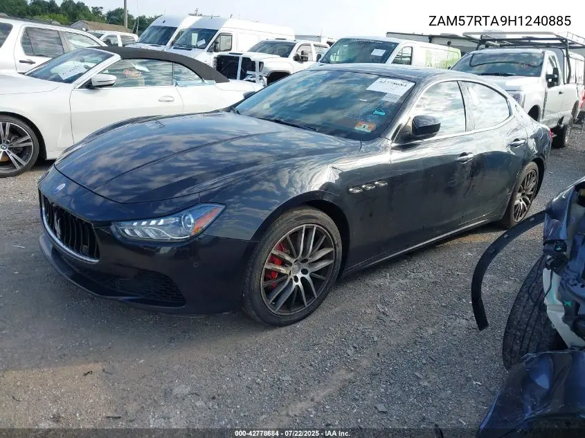 2017 Maserati Ghibli S Q4 VIN: ZAM57RTA9H1240885 Lot: 42778684