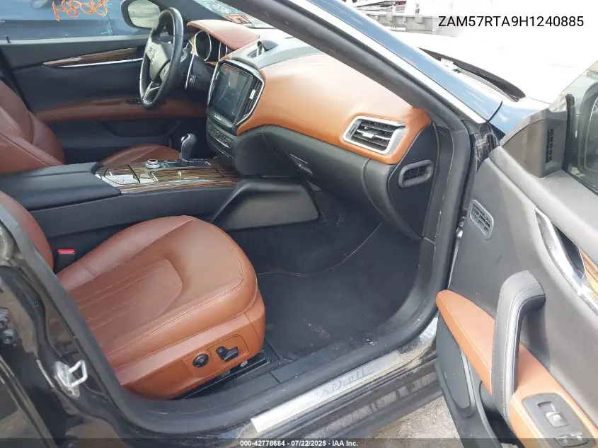 2017 Maserati Ghibli S Q4 VIN: ZAM57RTA9H1240885 Lot: 42778684