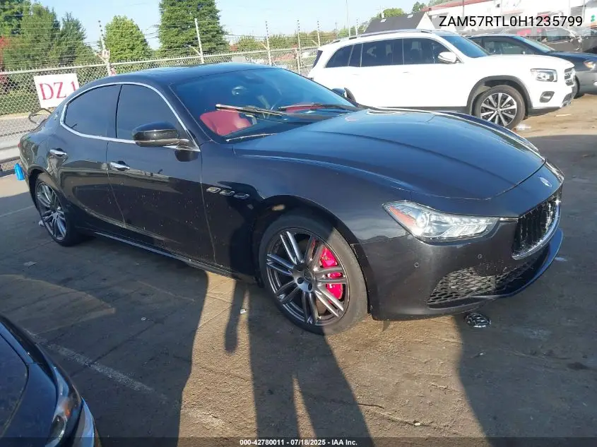 2017 Maserati Ghibli S Q4 VIN: ZAM57RTL0H1235799 Lot: 42780011
