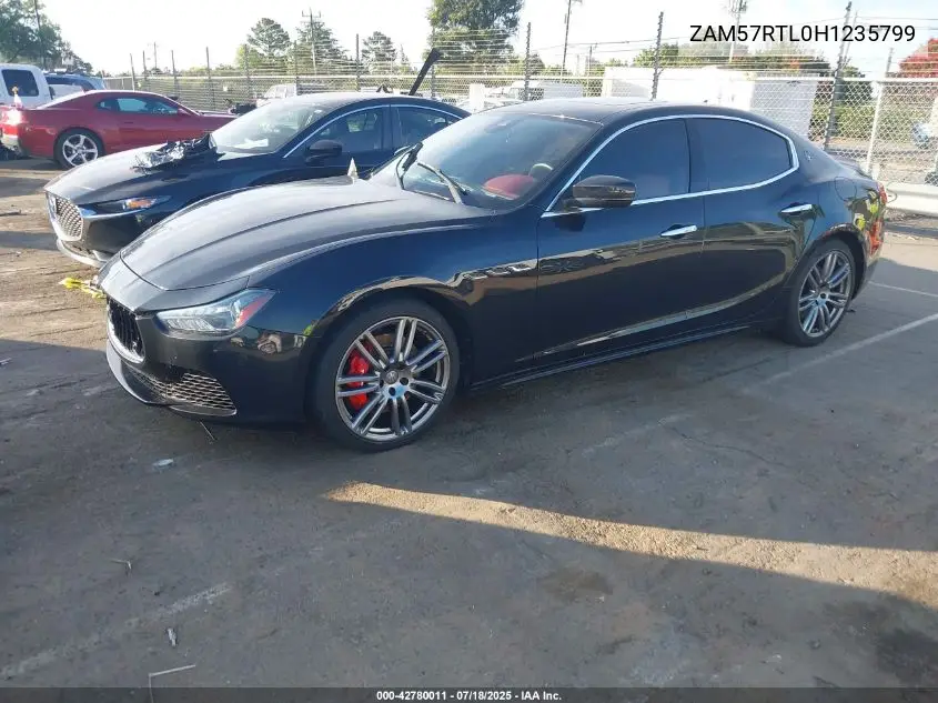 2017 Maserati Ghibli S Q4 VIN: ZAM57RTL0H1235799 Lot: 42780011