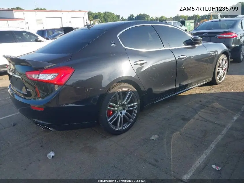 2017 Maserati Ghibli S Q4 VIN: ZAM57RTL0H1235799 Lot: 42780011