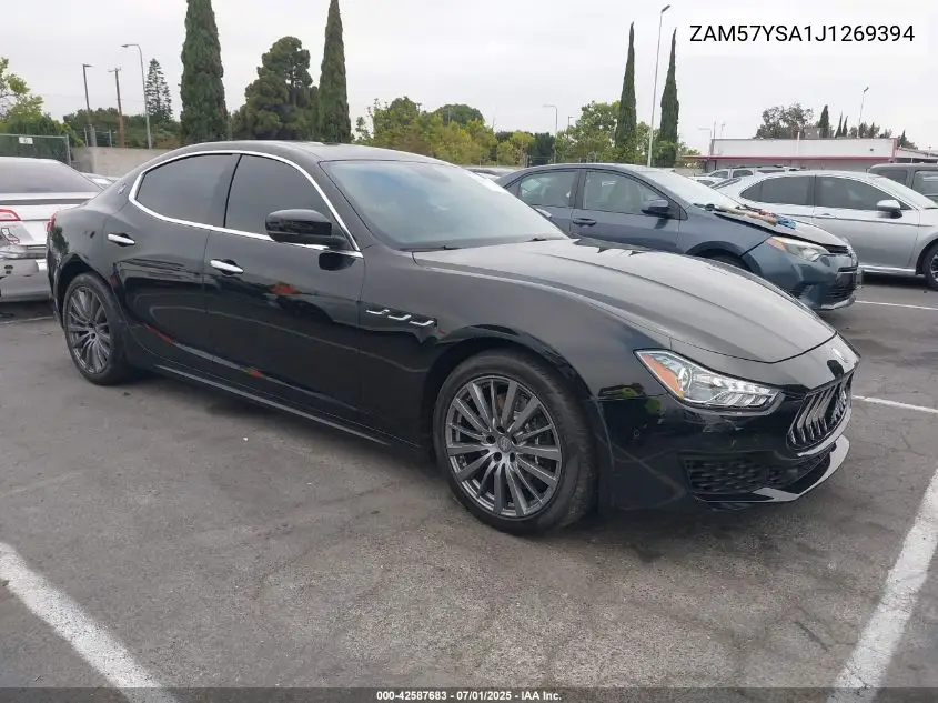 2018 Maserati Ghibli S VIN: ZAM57YSA1J1269394 Lot: 42587683