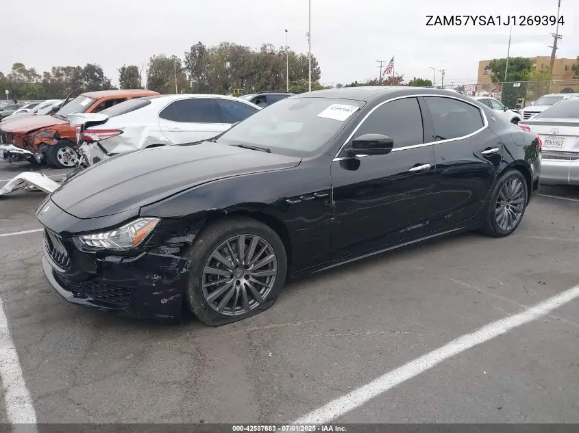 2018 Maserati Ghibli S VIN: ZAM57YSA1J1269394 Lot: 42587683