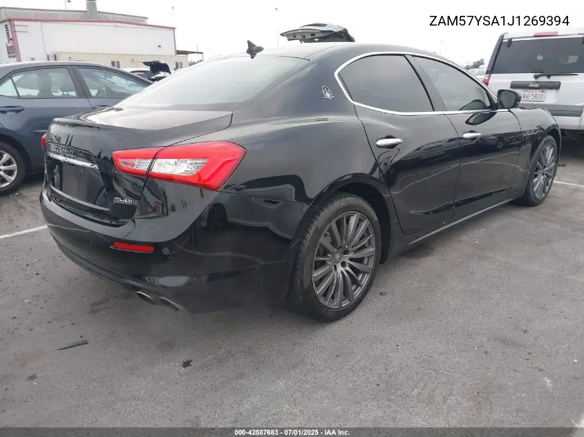 2018 Maserati Ghibli S VIN: ZAM57YSA1J1269394 Lot: 42587683