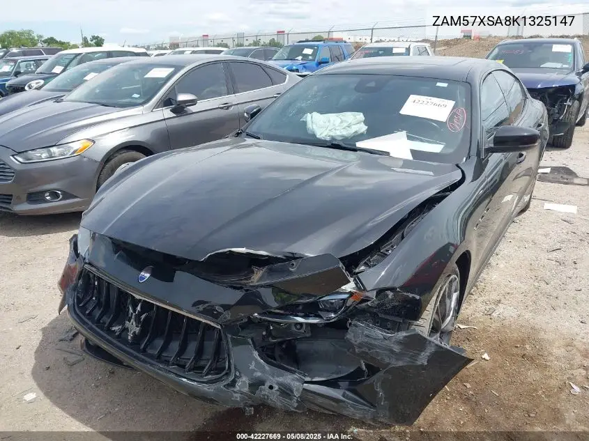 2019 Maserati Ghibli VIN: ZAM57XSA8K1325147 Lot: 42227669