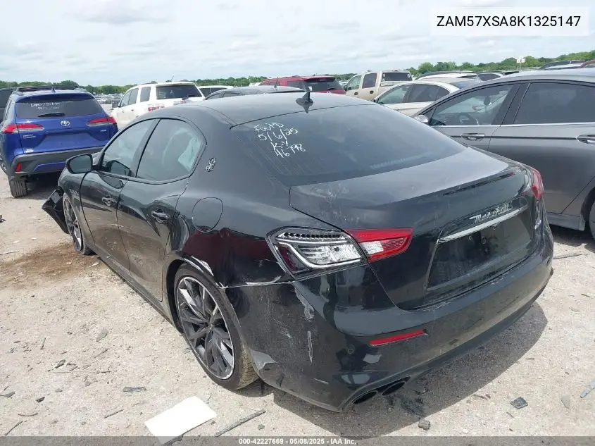 2019 Maserati Ghibli VIN: ZAM57XSA8K1325147 Lot: 42227669