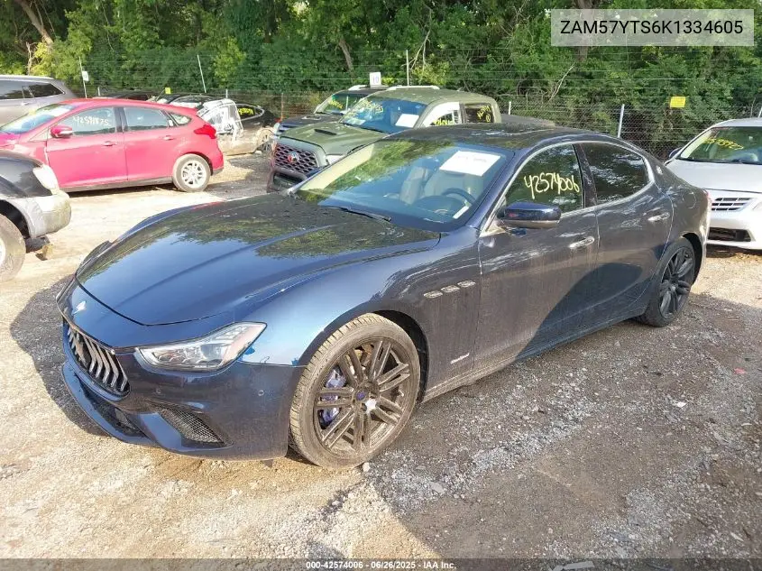 2019 Maserati Ghibli S Q4 Gransport VIN: ZAM57YTS6K1334605 Lot: 42574006