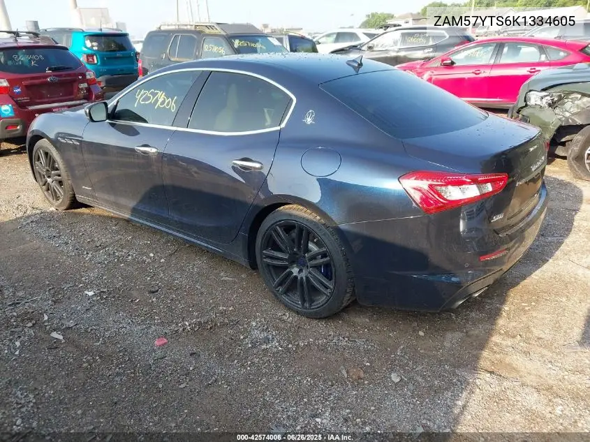 2019 Maserati Ghibli S Q4 Gransport VIN: ZAM57YTS6K1334605 Lot: 42574006