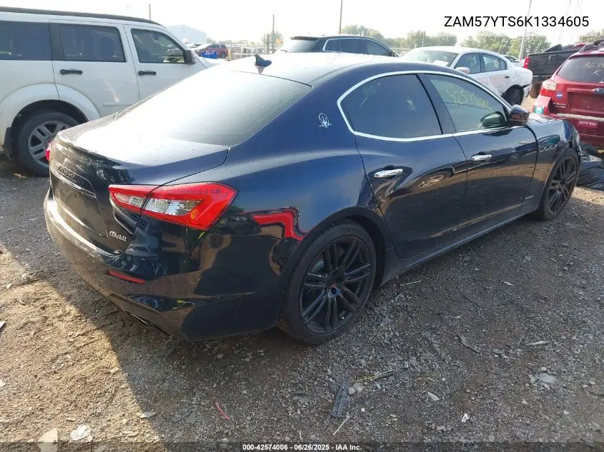 2019 Maserati Ghibli S Q4 Gransport VIN: ZAM57YTS6K1334605 Lot: 42574006