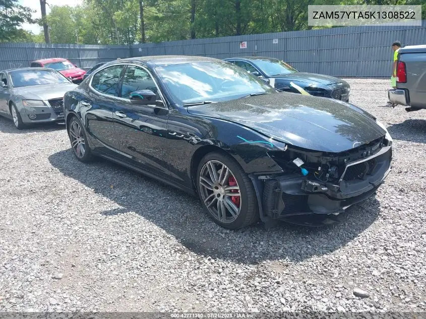 2019 Maserati Ghibli S Q4 VIN: ZAM57YTA5K1308522 Lot: 42771350
