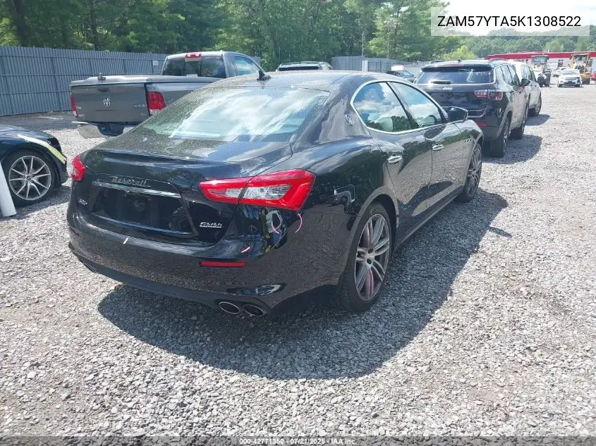 2019 Maserati Ghibli S Q4 VIN: ZAM57YTA5K1308522 Lot: 42771350
