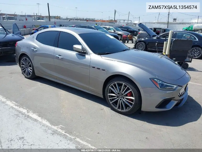2020 Maserati Ghibli VIN: ZAM57XSA5L1354574 Lot: 42570811