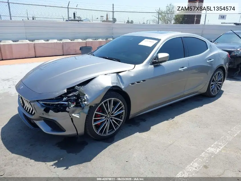2020 Maserati Ghibli VIN: ZAM57XSA5L1354574 Lot: 42570811