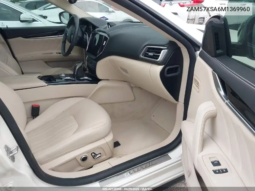2021 Maserati Ghibli VIN: ZAM57XSA6M1369960 Lot: 42135268