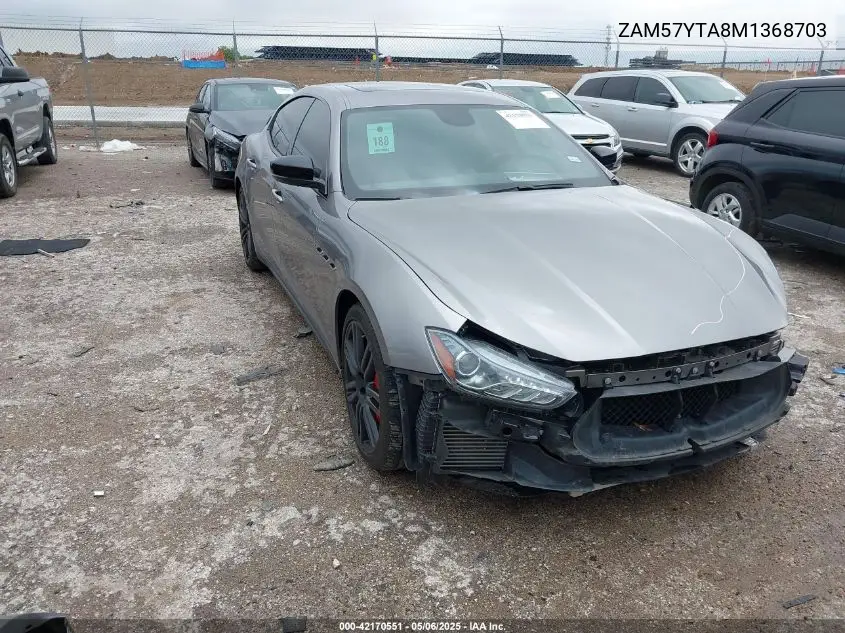 2021 Maserati Ghibli S Q4 VIN: ZAM57YTA8M1368703 Lot: 42170551